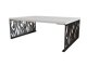 Salontafel Germantown 108 (Glanzend wit + Matzwart)