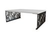 Salontafel Germantown 108 (Glanzend wit + Matzwart)