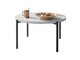Salontafel Providence 176 (Glanzend wit + Zwart)