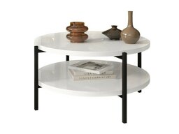 Salontafel Providence 177 (Glanzend wit + Zwart)