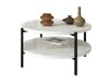 Salontafel Providence 177 (Glanzend wit + Zwart)