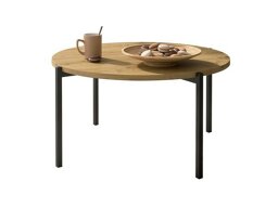 Salontafel Providence 180 (Artisan eiken + Zwart)