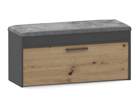 Schoenenkast Mandeville 216 (Antraciet + Artisan eiken)