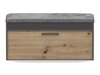 Schoenenkast Mandeville 216 (Antraciet + Artisan eiken)