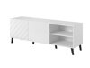 Meuble TV Charlotte 144 (Blanc + Blanc brillant)