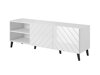 Meuble TV Charlotte 144 (Blanc + Blanc brillant)