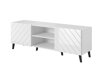 Meuble TV Charlotte 144 (Blanc + Blanc brillant)