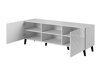 Mueble TV Charlotte 144 (Negro + Negro brillante)