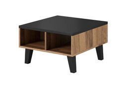 Salontafel Larfloi 100 (Wotan eik + Zwart)