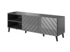 TV-bord Charlotte 144 (Grafit + Glansfuld grafit)