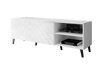 TV-meubel Charlotte 144 (Wit + Glanzend wit)