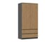 Garderobeskab Elbvelu 116 (Antracit + Artisan eg)