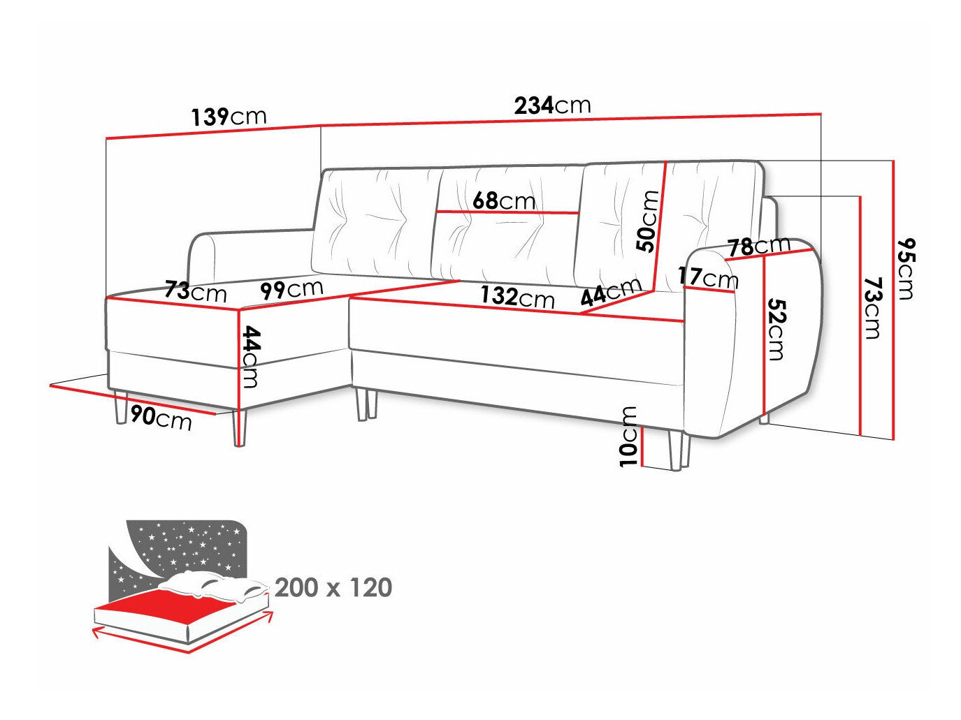 Hjørnesofa Memphis 109 (Itaka 16)
