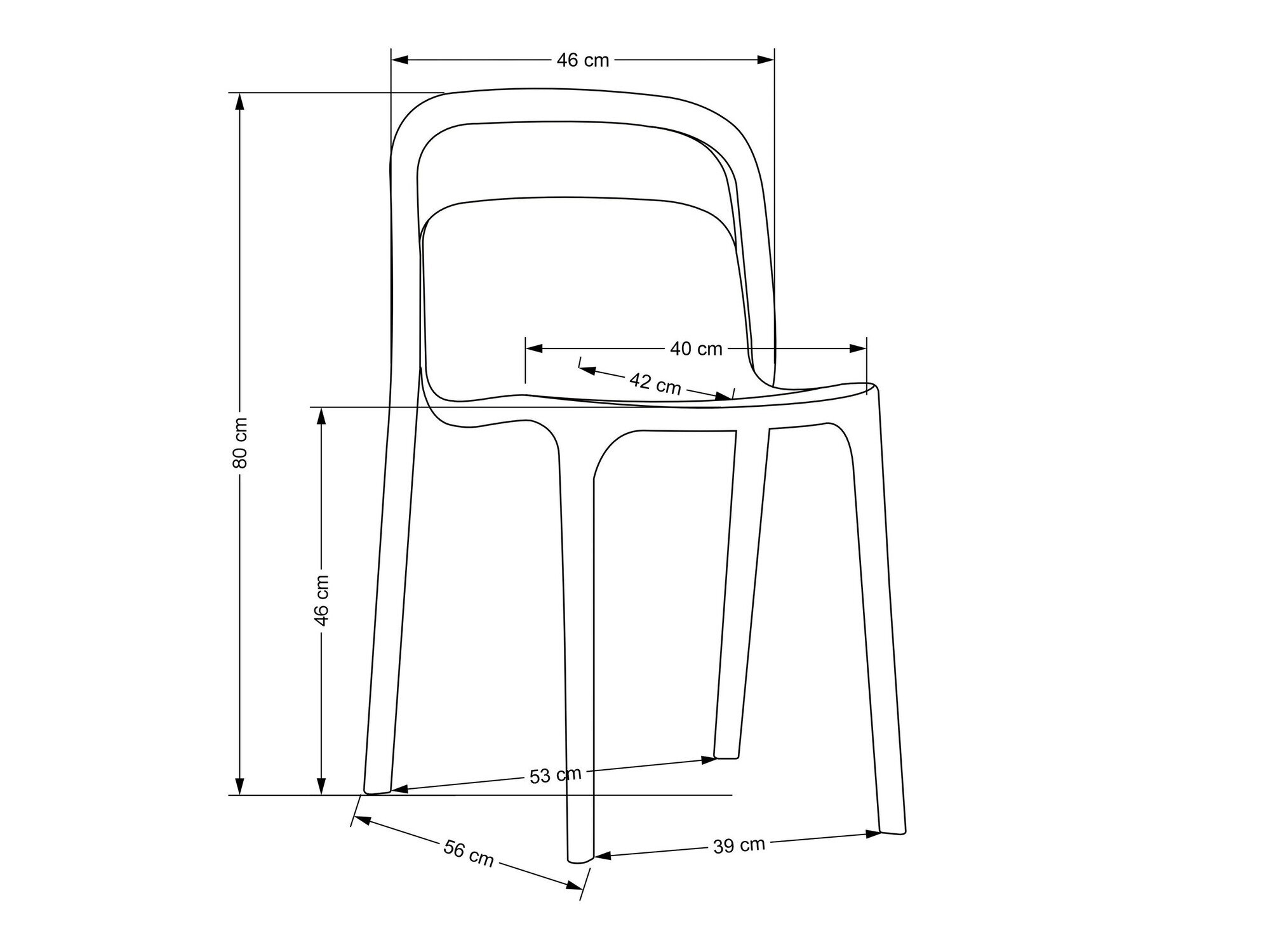 Stol Houston 1735 (Hvid)