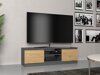 TV-meubel Elbvelu 123 (Antraciet + Artisan eiken)