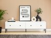 TV-meubel Etliva 105 (Wit + Zwart)
