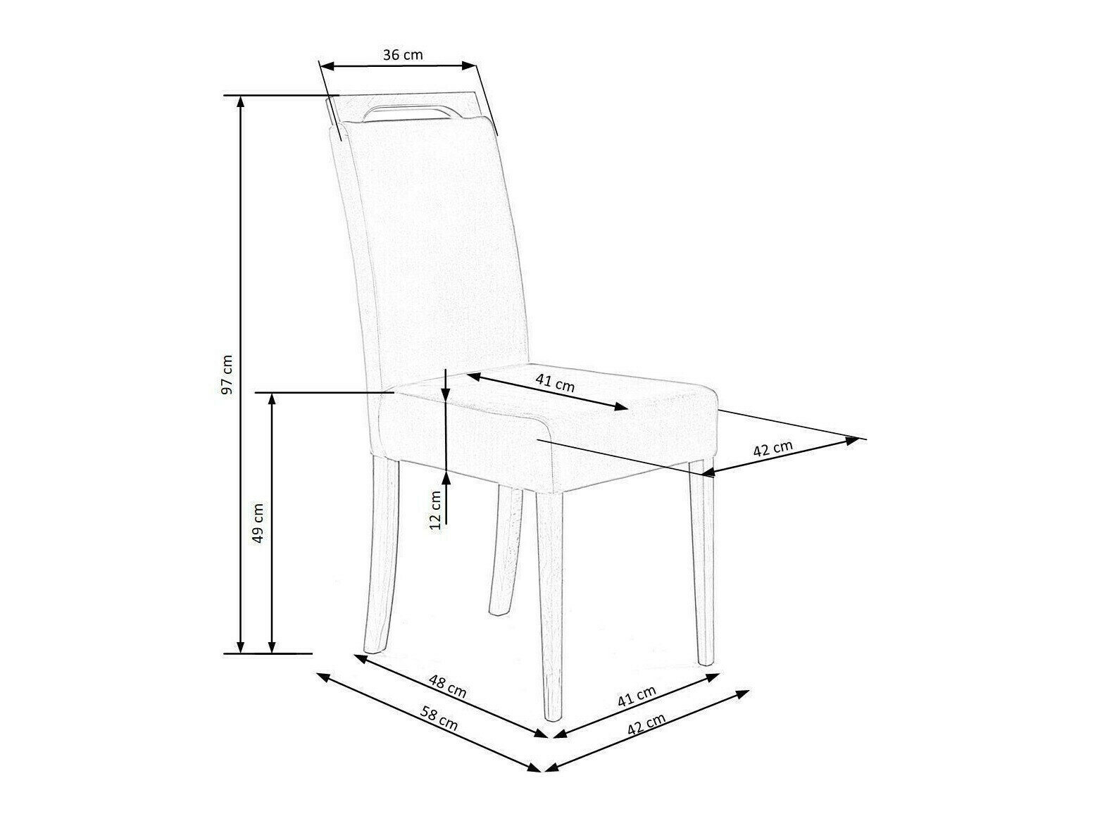 Stol Houston 1055 (Mørkeblå + Sort)