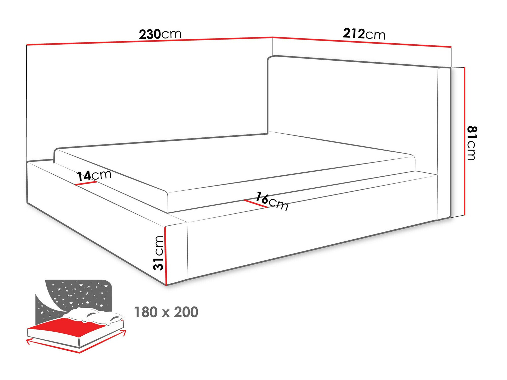 Bed TrendyNest Cervara (Top 100)