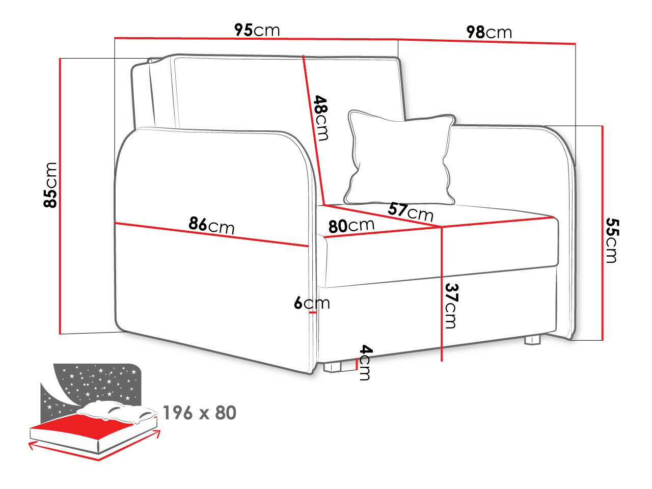 Lænestol Columbus 125 (Again 11)