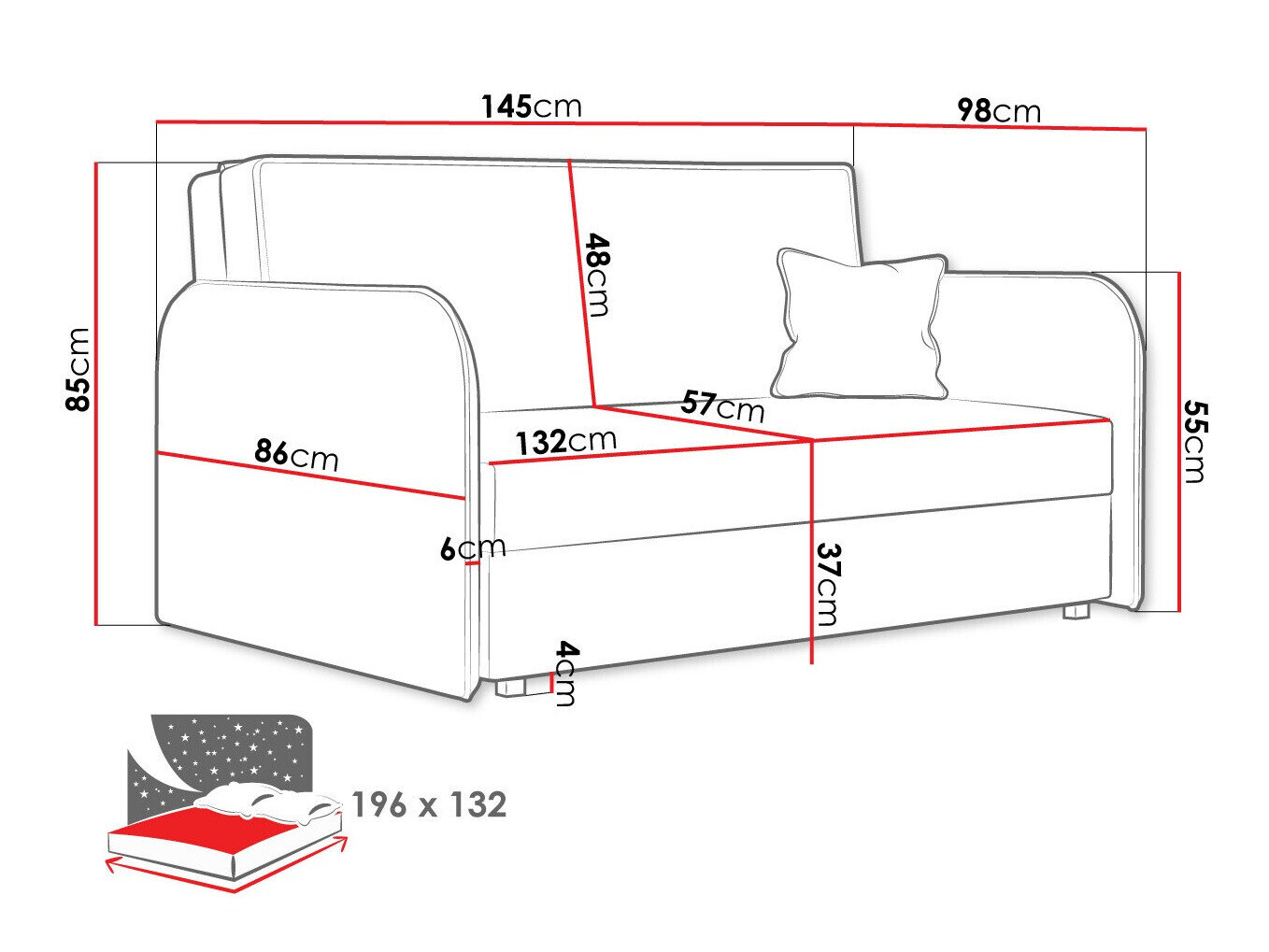 Sovesofa Columbus 123 (Again 11)
