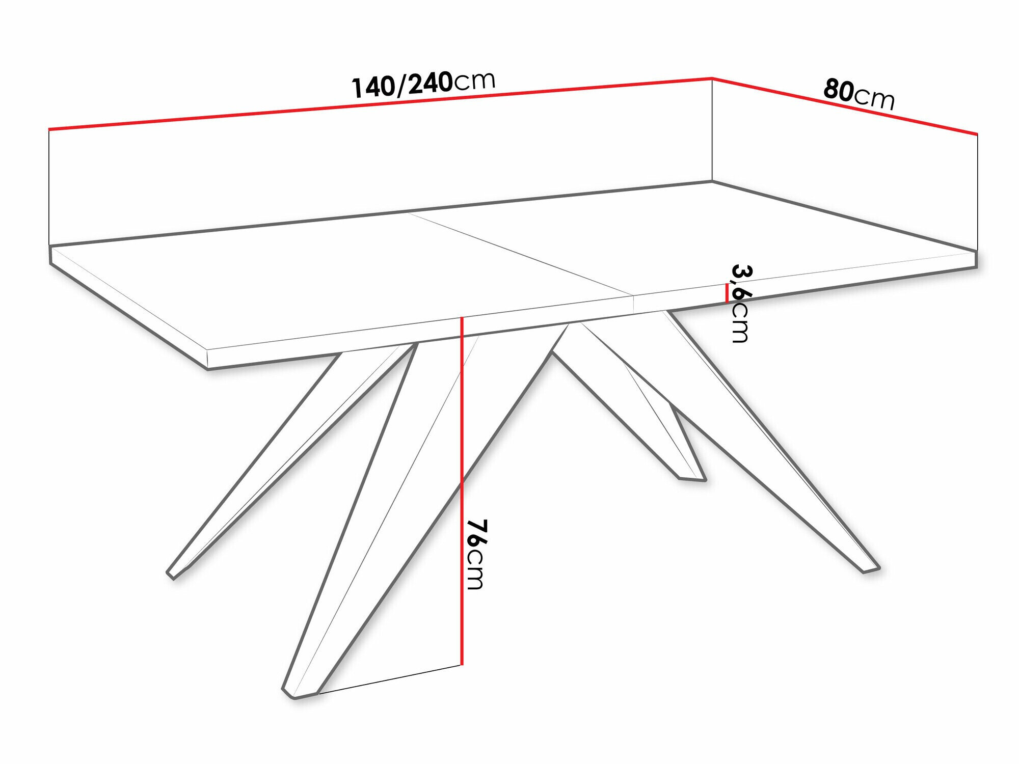 Bord Oswego 113 (Sort + Craft gylden eg)