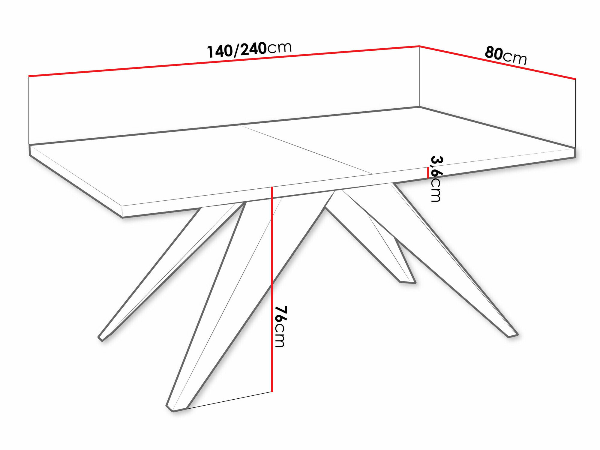 Bord Oswego 113 (Sort + Hvid marmor)
