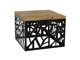 Table basse Germantown 102 (Noir mat + Chêne)