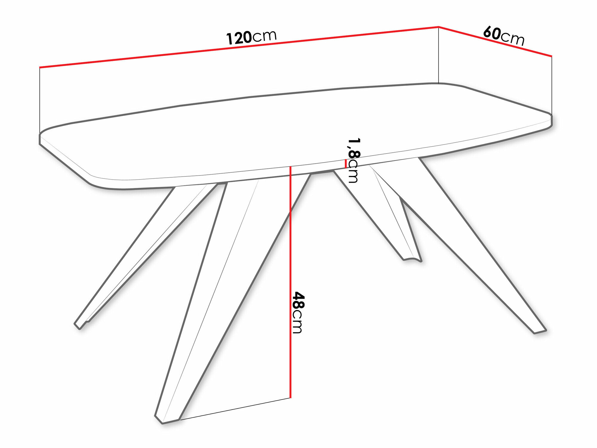 Table basse Oswego 117 (Noir + Marbre blanc)