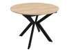 Tafel Oswego 112 (Zwart + Ambachtelijke gouden eik)