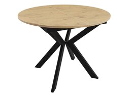 Tafel Oswego 112 (Zwart + Lancelot-eik)