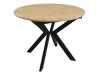 Tafel Oswego 112 (Zwart + Lancelot-eik)