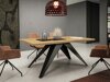 Tafel Oswego 113 (Zwart + Lancelot-eik)
