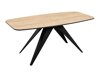 Tafel Oswego 115 (Zwart + Ambachtelijke gouden eik)