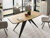 Tafel Oswego 115 (Zwart + Lancelot-eik)