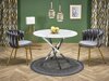 Tafel Houston 1538 (Zilver + Wit marmer)
