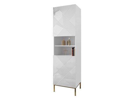 Boekenkast Natar (Wit + Glanzend wit)