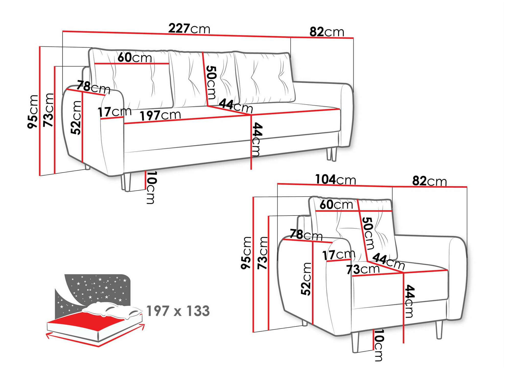 Polstret møbelsæt Memphis 145 (Itaka 33)