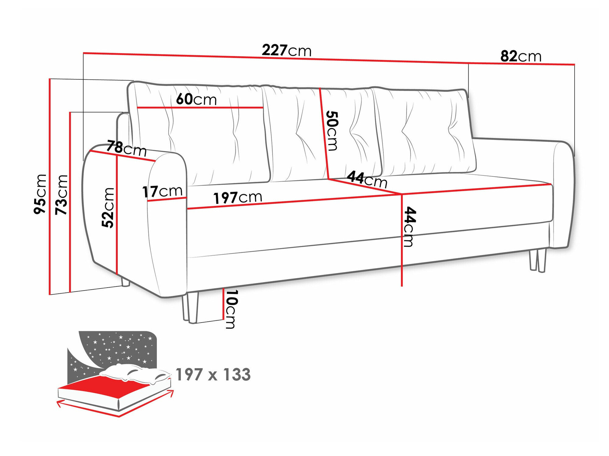 Sovesofa Memphis 143 (Itaka 14)