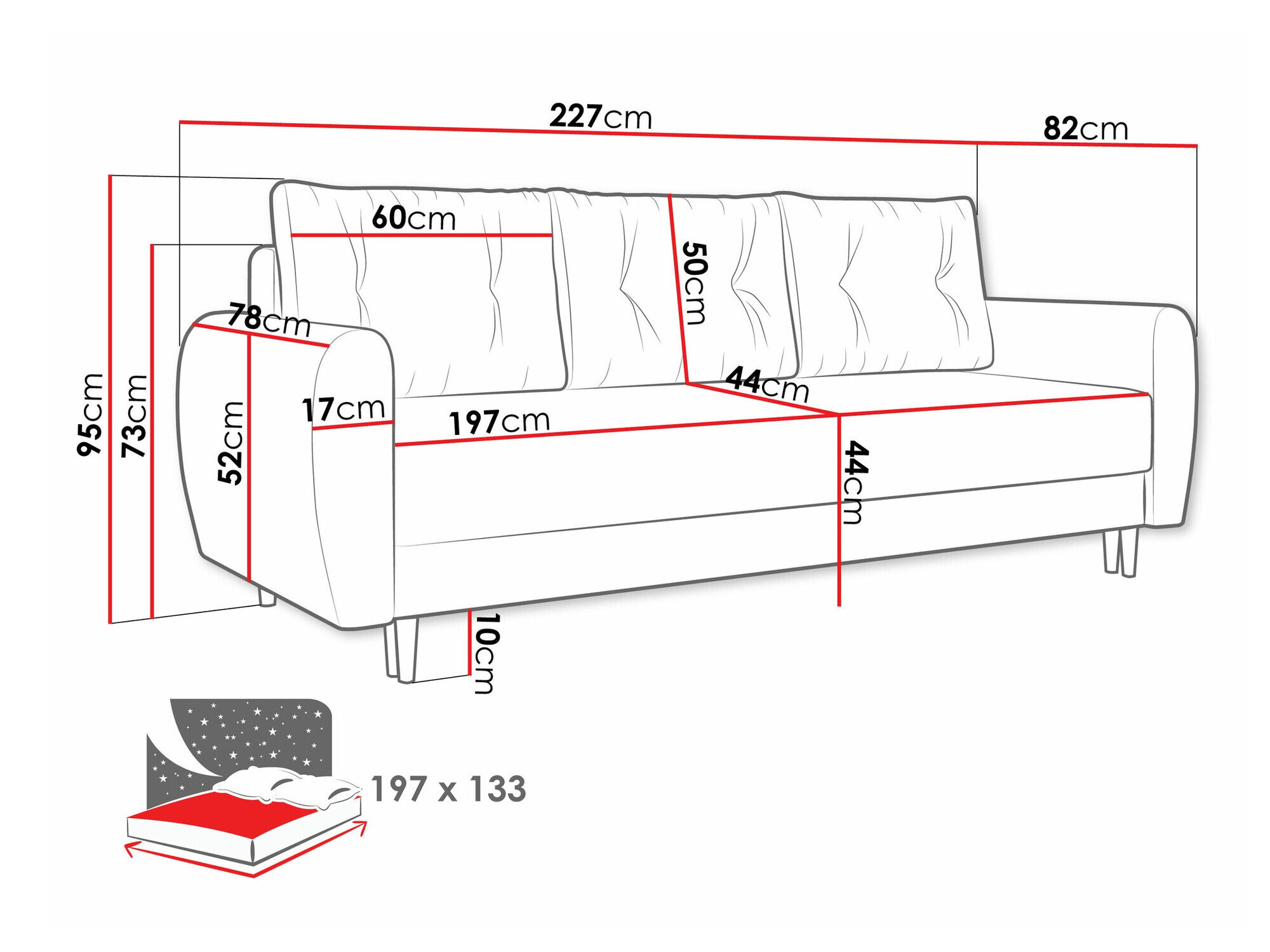 Sovesofa Memphis 143 (Itaka 15)