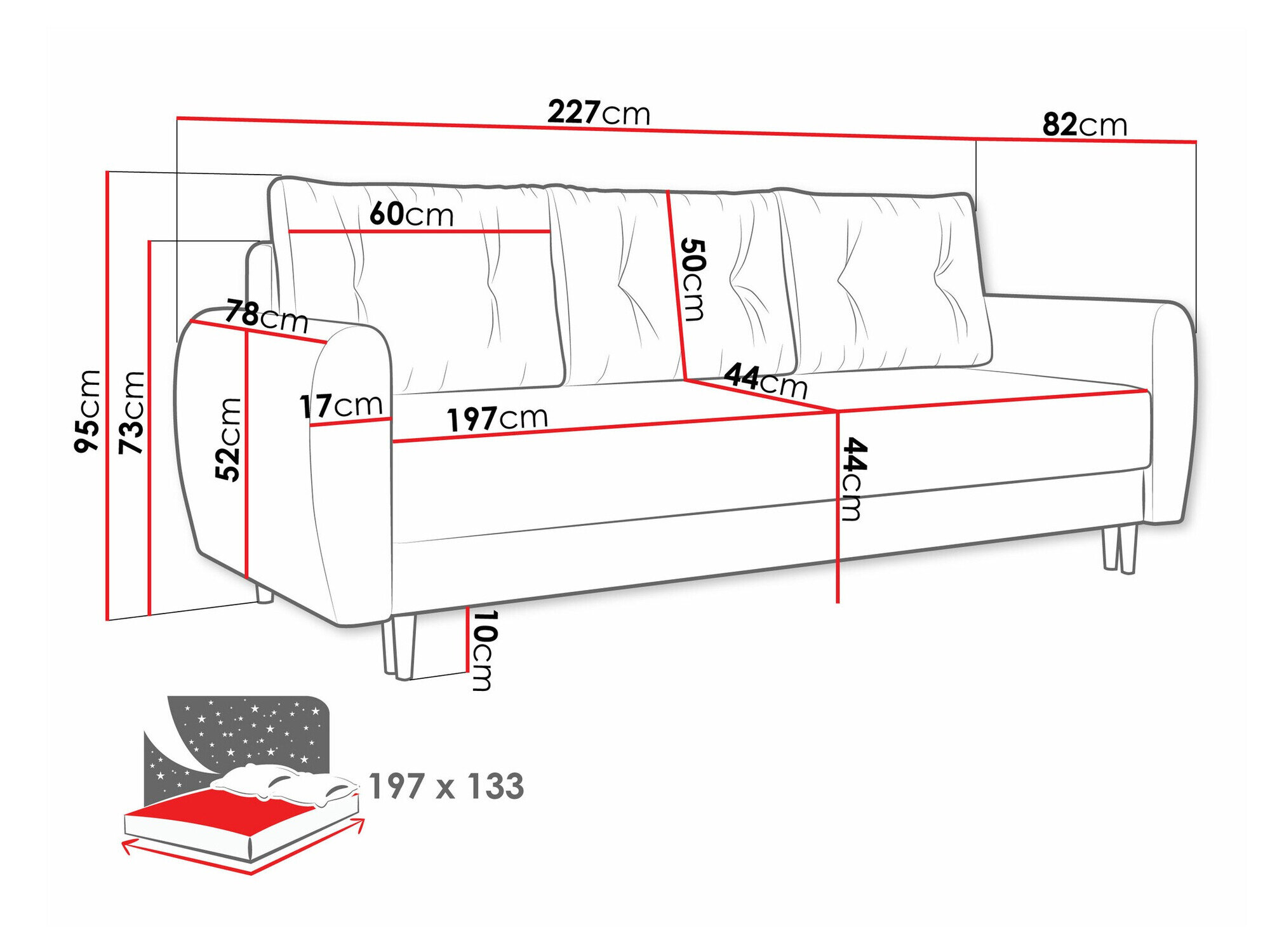 Sovesofa Memphis 143 (Itaka 33)
