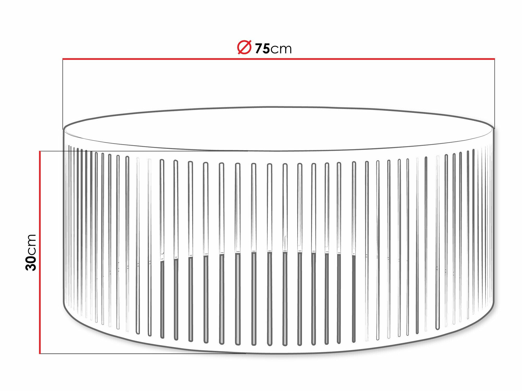 Sofabord Prunis (Hvid)