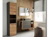 Staand badkamermeubel Mandeville 250 (Antraciet + Artisan eiken)