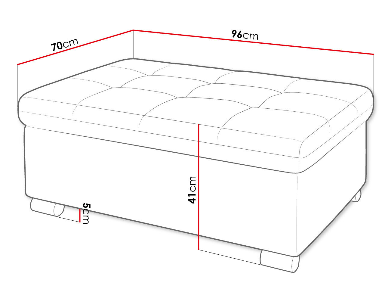 Polstret bænk Comfivo 118 (Velo 622)