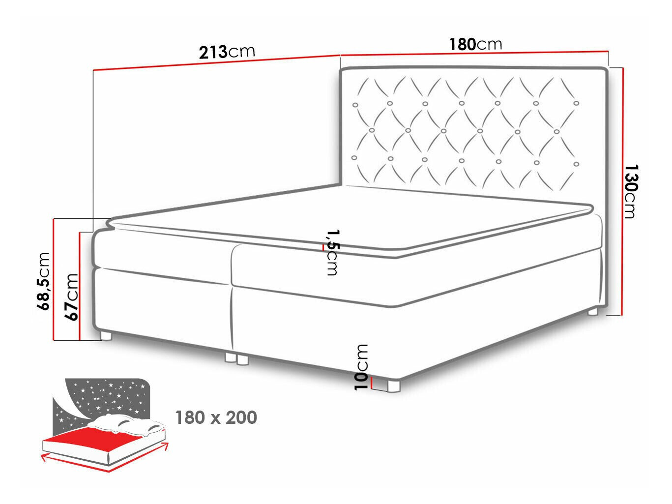 Boxspring Domus (Primo 8801)
