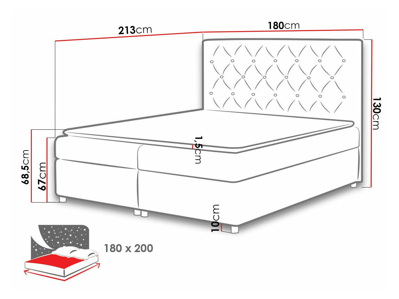 Boxspring Domus (Primo 8804)