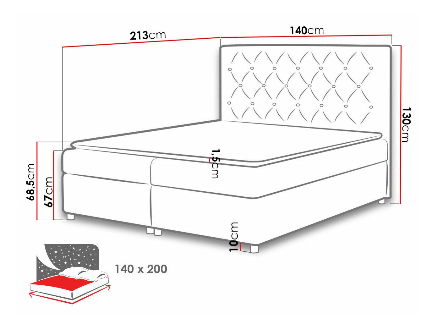 Boxspring Domus (Primo 8804)