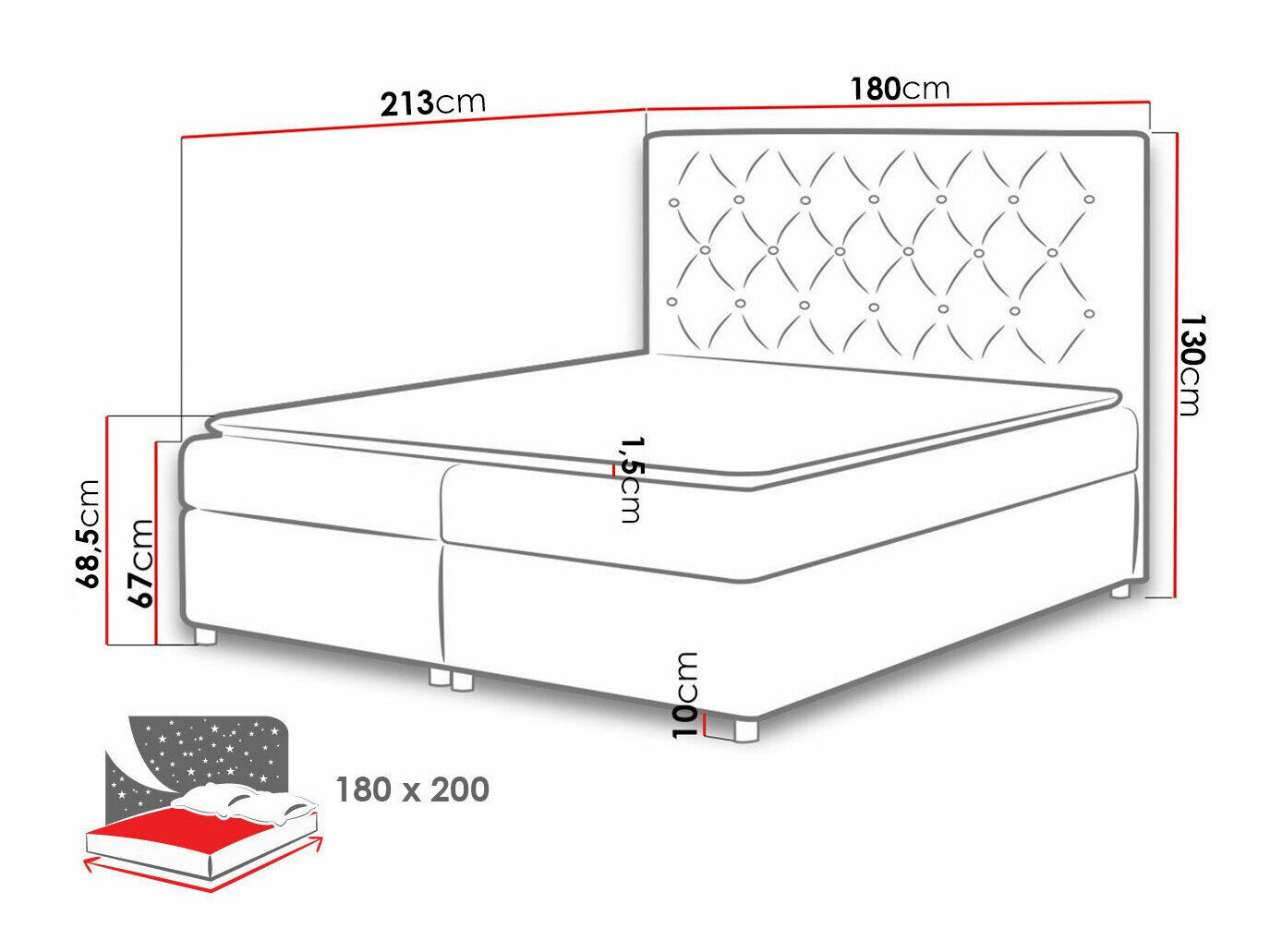 Boxspring Domus (Primo 8809)