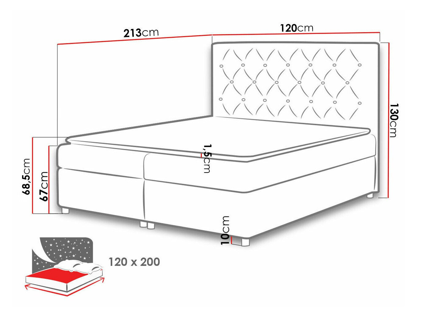 Boxspring Domus (Primo 8813)
