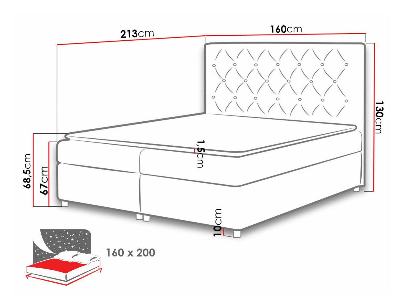 Boxspring Domus (Soft 017)