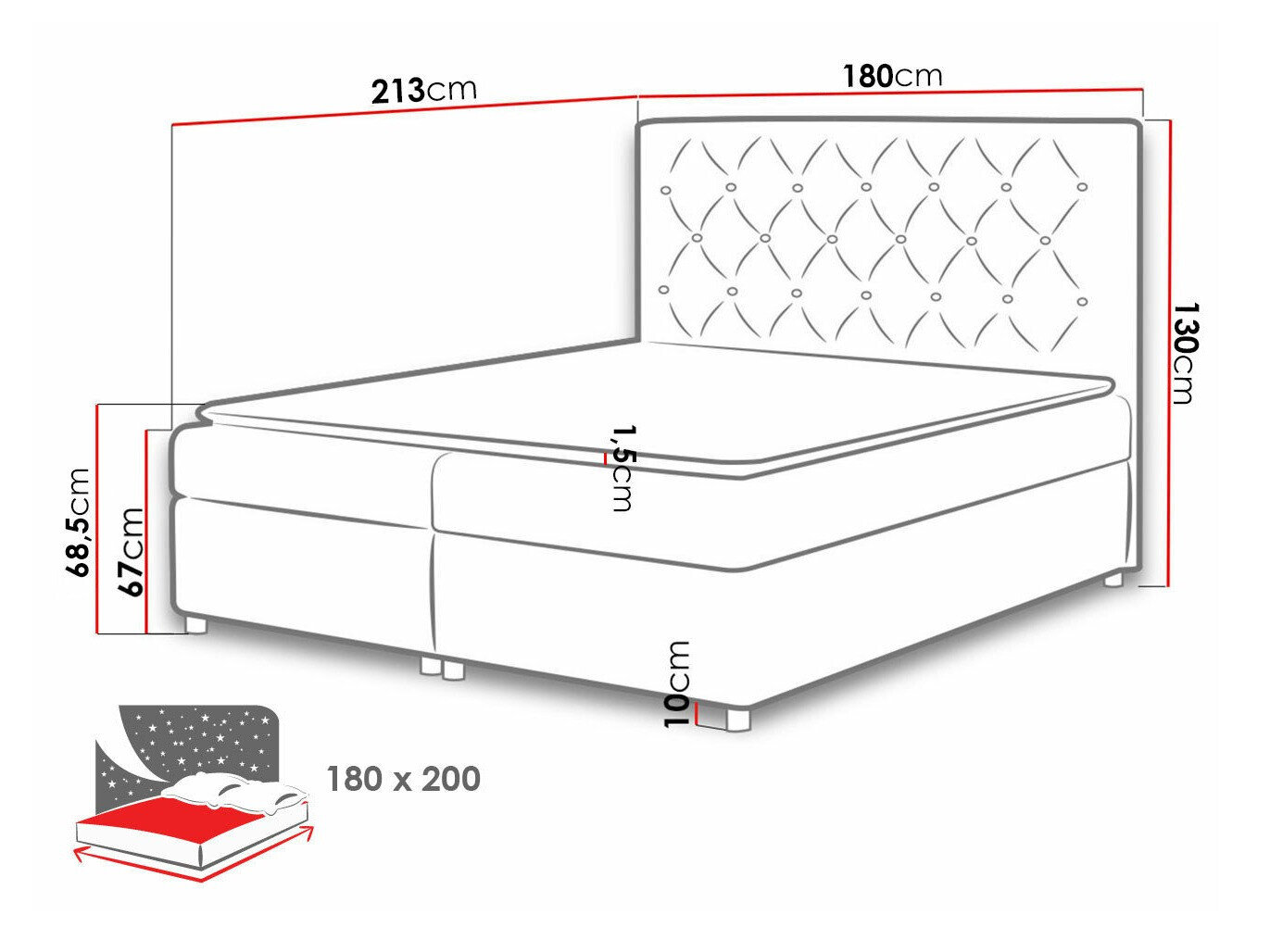 Boxspring Domus (Soft 017)